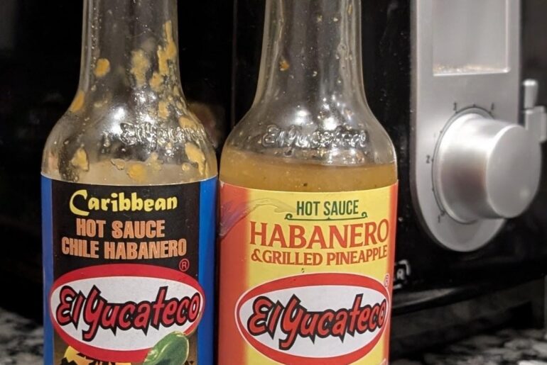 These two are both delicious on their own, but sometimes the grilled pineapple is a too sweet for what I am looking for. Blended them together last night for some grilled pork and it was amazing. Just sweet enough and layers of flavors with the heat.