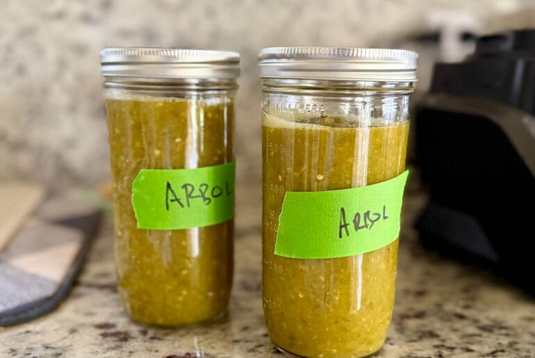 40 day fermented arbol hot sauce