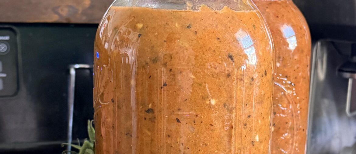 Made a gallon of my favorite salsa this morning