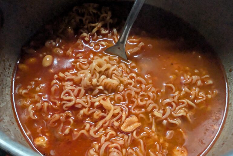4am. I woke up craving something spicy. So here's breakfast.