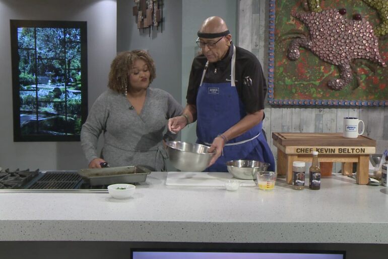 Recipe: Chef Kevin Belton's Stuffed Bell Pepper Casserole, Sugar Cookie Berry Cobbler