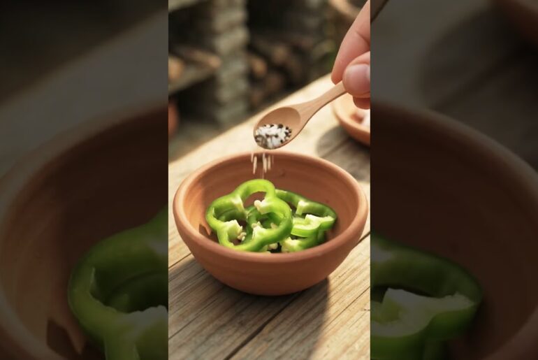 Tiny Bell Pepper Recipe 🫑🇺🇸 | Miniature American Cooking | Mini Food