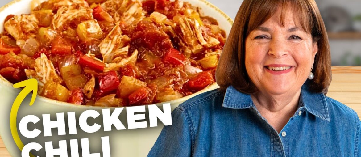 Ina Garten's COZY Chicken Chili Recipe 🥘 Barefoot Contessa | Food Network