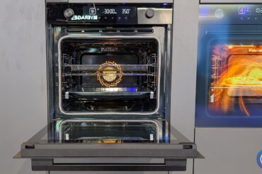Midea SpaceMaster Series Oven with the door open.