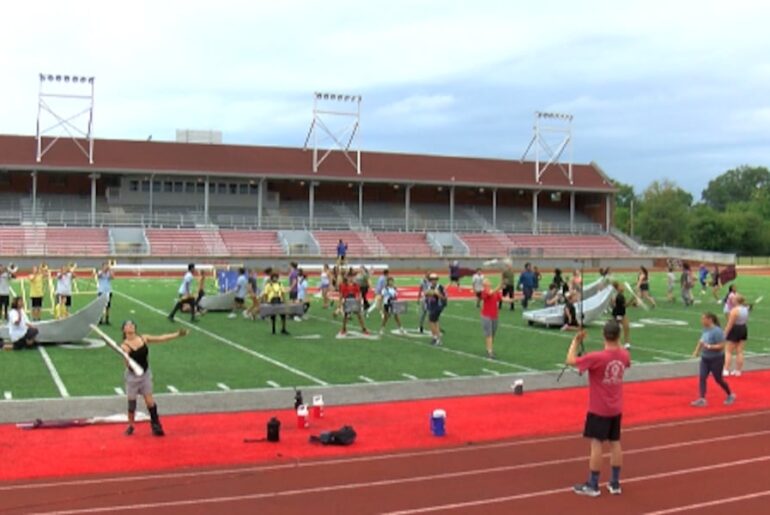 Pride of Bosse marching band collects food donations ahead of first competition