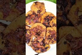 Spicy & Chapata Elephant Foot Yam Fry | Ol Kochu Bhaja Niramish Recipe | Traditional Cooking #shorts
