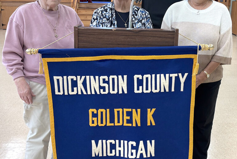 Food pantry coordinators present program to Golden K -