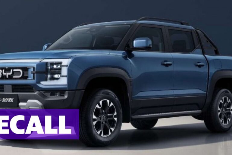 Product recall for 32,000 BYD Shark 6 utes in Australia over serious issue