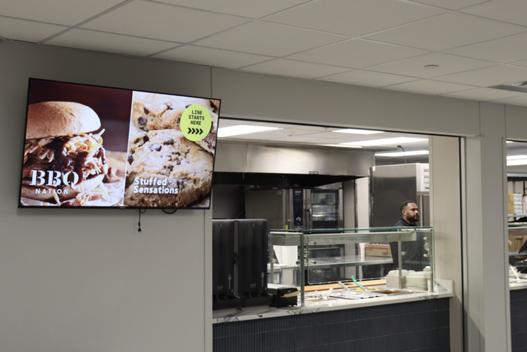 BBQ Nation and Stuffed Sensations are two new dining options in Larson Commons for spring semester. The previous dining option last semester was RAMEN.