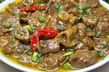My Husband's Favourite CREAMY PEPPER MUTTON MASALA | Mutton Fry Recipe
