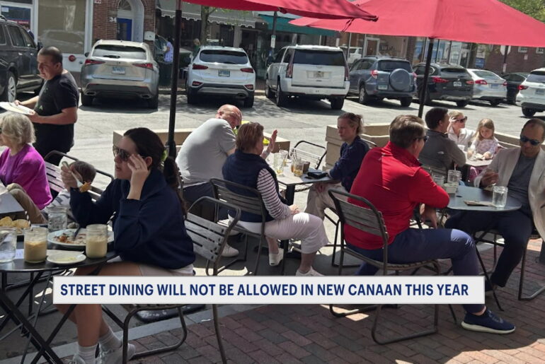 News 12 | Connecticut | Street Dining In New Canaan Will Not Be Allowed This Year