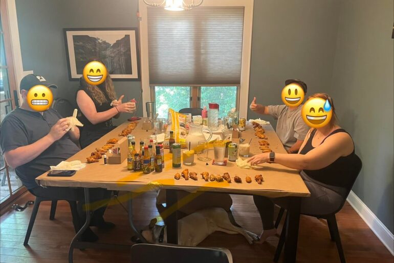 Did our 3rd Hot Ones Challenge tonight and it was fun but tbh not loving Las Dab Thermageddon