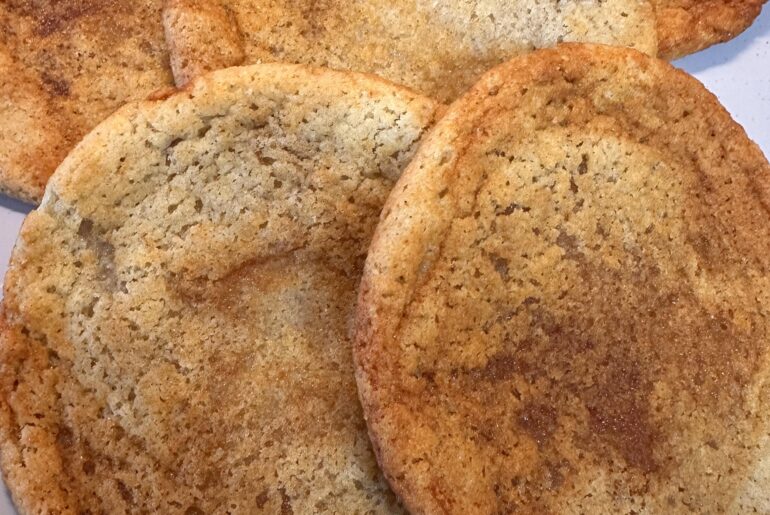 Gochujang Caramel Cookies, A sweet, spicy, chewy, umami cookie.
