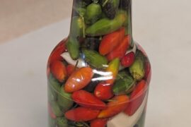 Trying my hand at making "southern style pepper sauce"