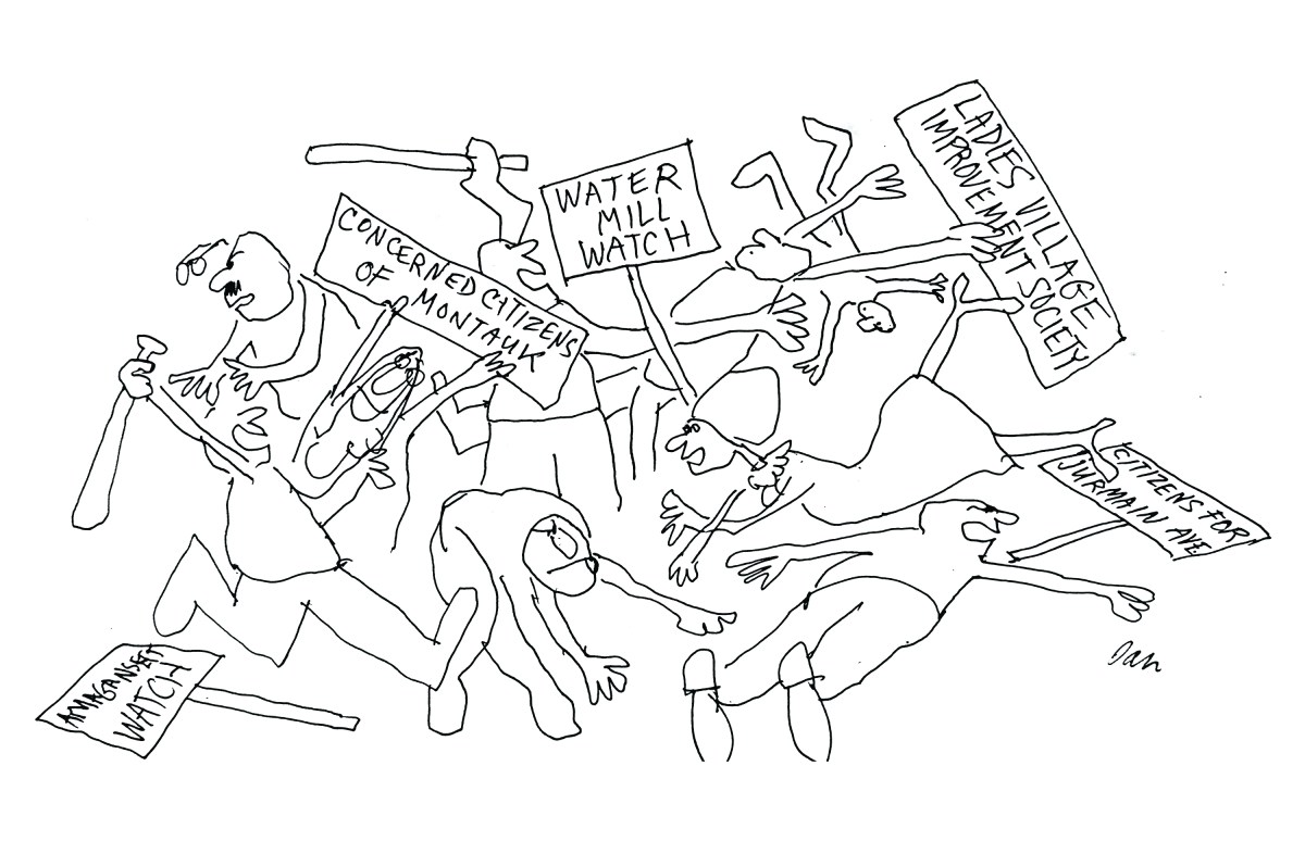 protest cartoon by dan rattiner