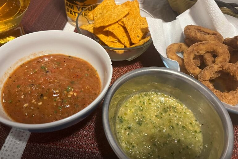 My first salsa with tomatillos
