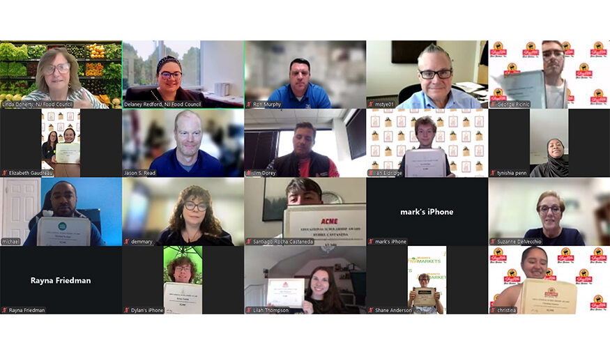 The New Jersey Food Council’s Educational Development Scholarship Foundation recently held a virtual reception with the recipients of $102,500 in scholarships.