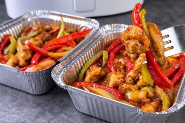 Have Chicken & Bell Peppers? You Need to Try This in the Air Fryer! | Easy Stir-Fry