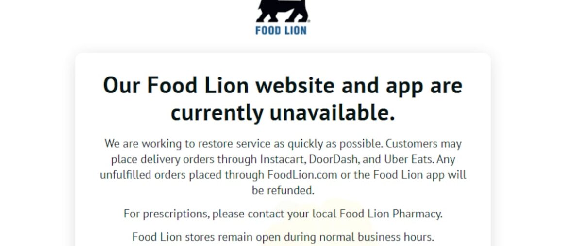 Food Lion website, mobile app go offline following cybersecurity issue