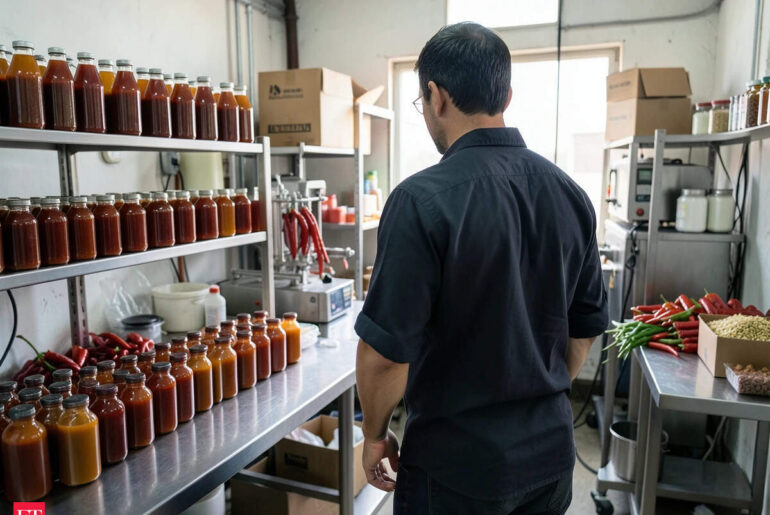 Meet Brock Giles, who started a hot-sauce side hustle while working in finance in the early 2020s; years later, his business was generating over $100,000 a month