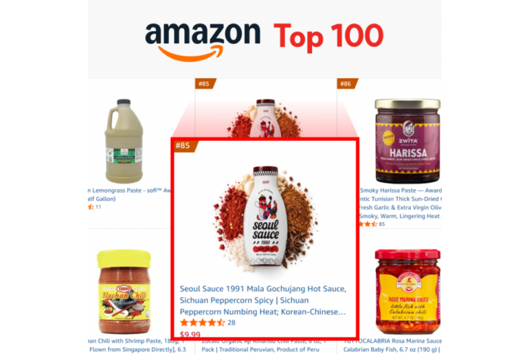 Seoul Sauce 1991 Enters Amazon's Top 100 Best Sellers in Chile Paste Category