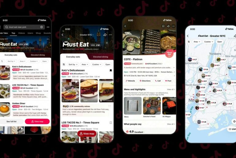 TikTok is going after Yelp and Google Maps with an in-app restaurant guide