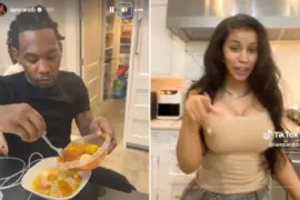 Cardi B Does The Viral Spicy Bowl From TikTok For Offset