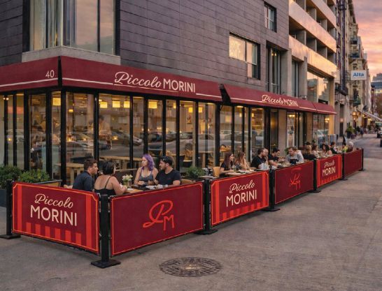 Piccolo Moriniâs charming outdoor terrace sets the scene for summer dining alfresco. PHOTO COURTESY OF BRANDS