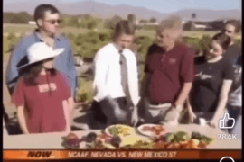 Casually biting the world's hottest pepper before you know what you're getting into