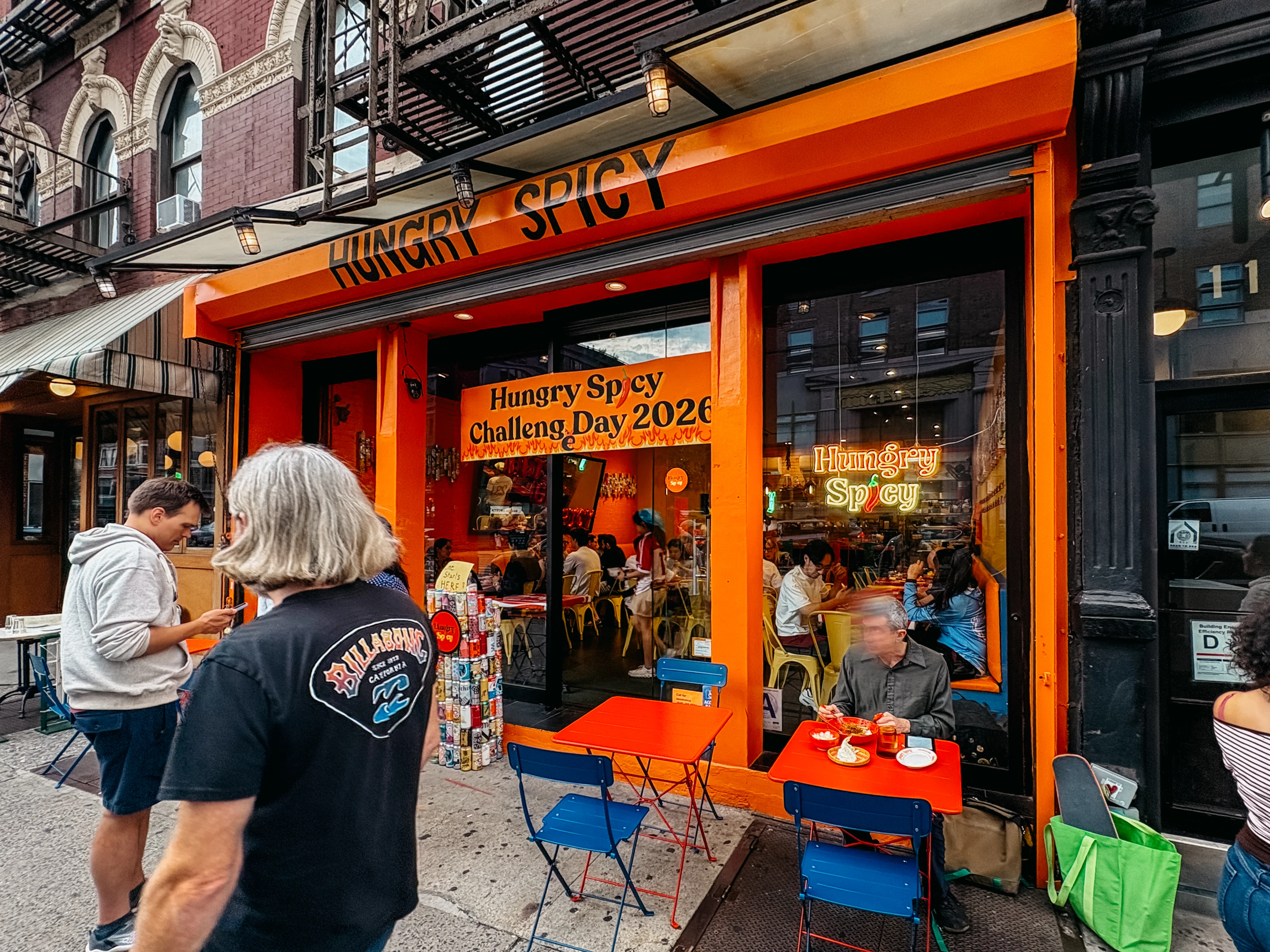 the exterior of hungry spicy in chelsea