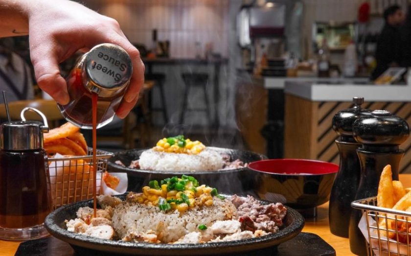 Food from Pepper Lunch franchise