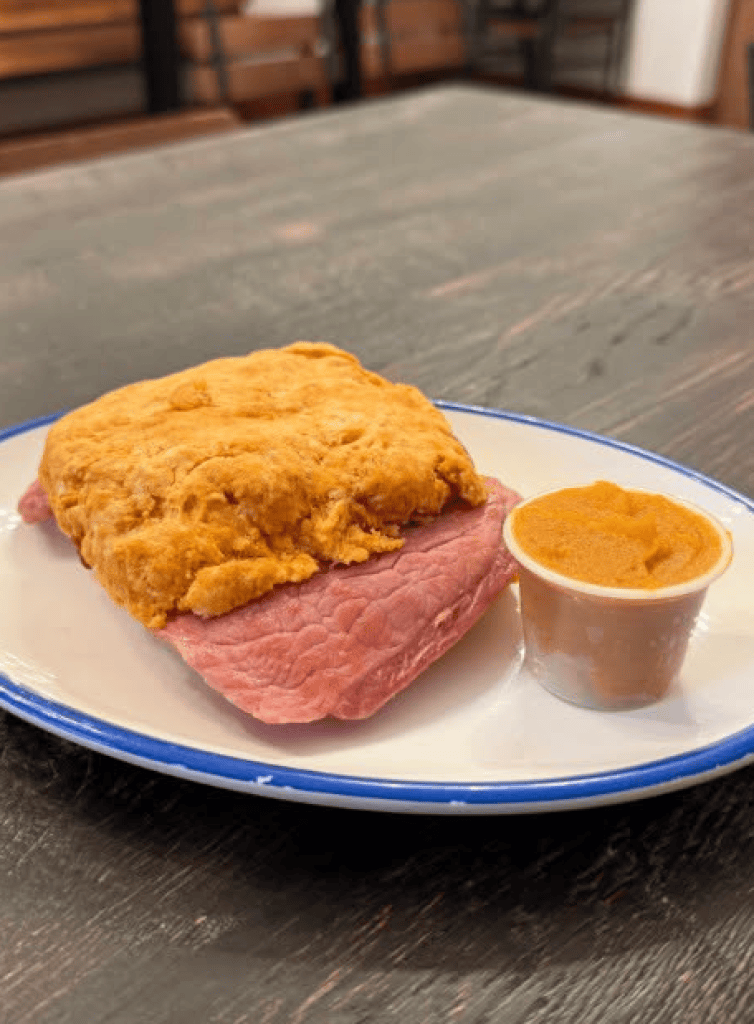 Carolina Yam N Ham Biscuit. Photo courtesy of the N.C. State Fair.