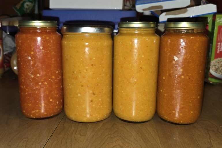 First batch of sauce