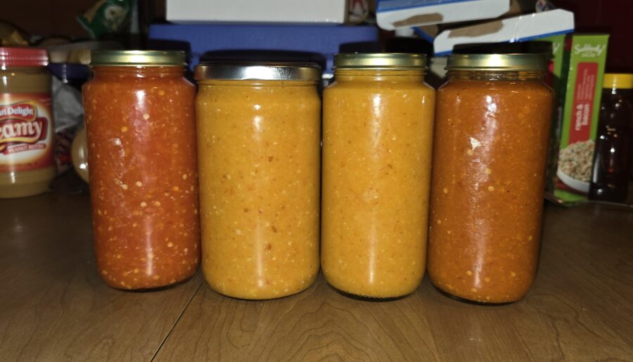 First batch of sauce