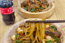 Spicy Diced Chicken Noodle Bowl